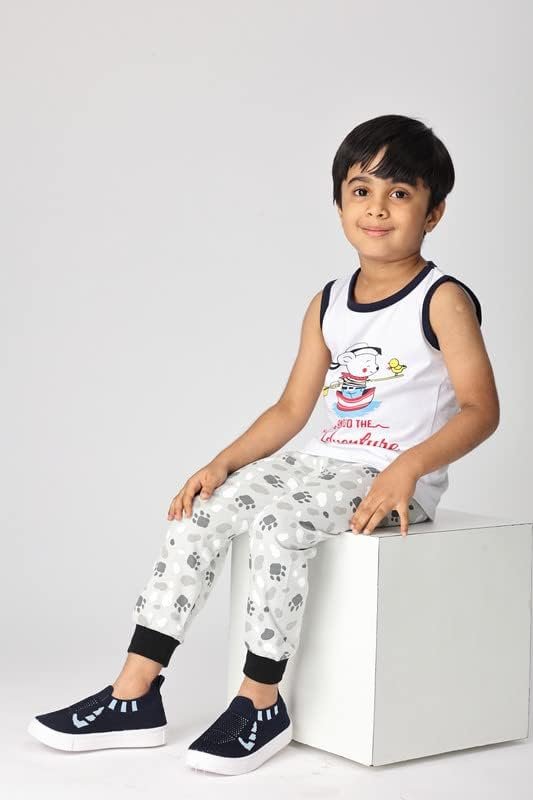 TotzTouch Boys Jogger Pant & Pajamas|Kids Track Pants|Pyjama Pure Cotton Rib Cuff(Pack 5 / Age 6 To 12 Months|1 To 2Yrs|2 To 3Yrs|3 To 4Yrs|4 To 5Yrs|5 To 6Yrs|6 To 7|7 To 8Yrs),Multicolour,2-3 Years