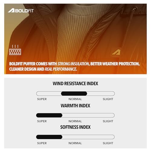 Boldfit Puffer Jacket For Men Winter Wear Hooded Jackets For Men Full Sleeve Winter Jacket Winter Wear for Men Insulated Winter Jackets For Men Winter Monsoon Winter Jacket For Men – Black XXL