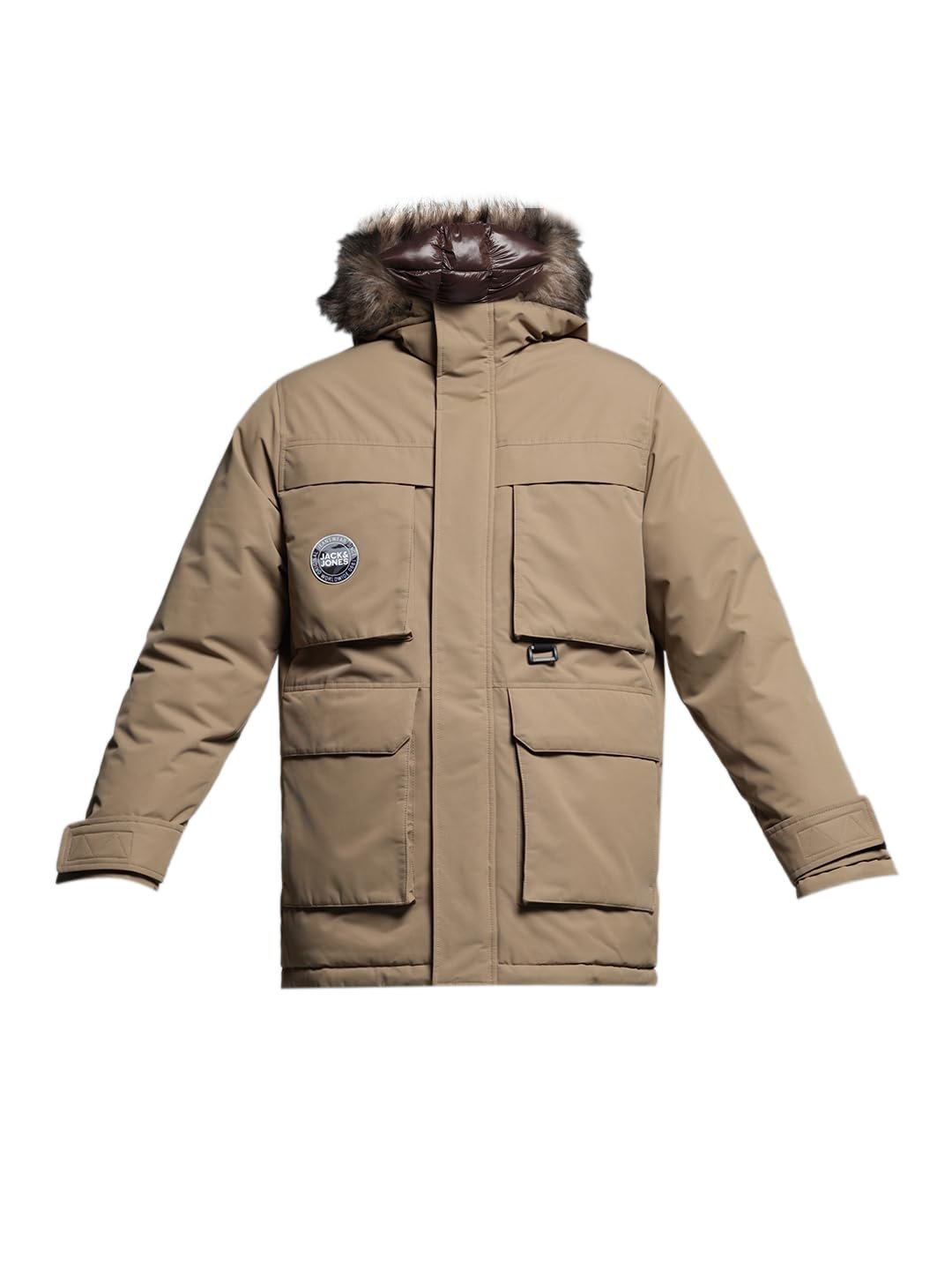 Jack & Jones Men Regular Fit Brown Jacket