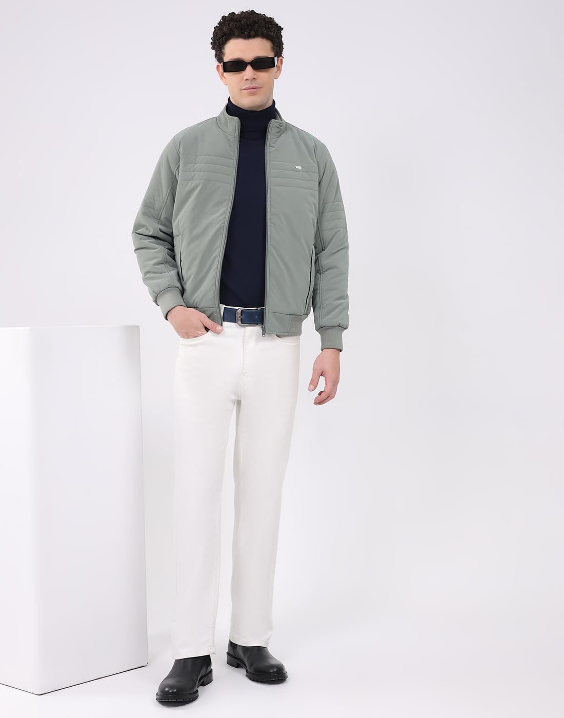 Monte Carlo Men’s Regular Fit Solid Collared Neck Full Sleeve Winter Jacket | Soft Warm Fabric | Stylish Classic Winter Outerwear | Stylish Men’s Winter Jacket Sea Green XL (Pack Of 1) - Image 3