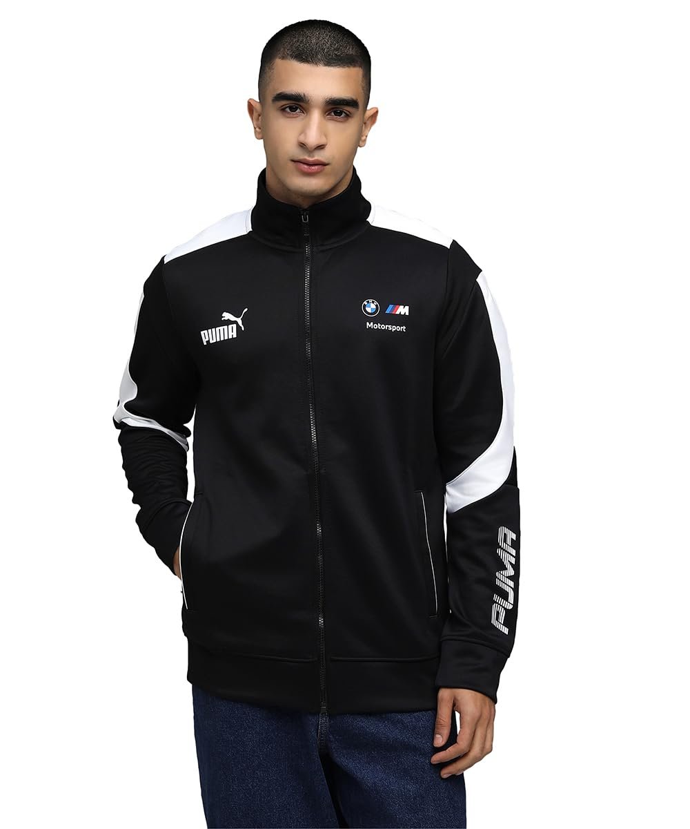 Puma, Men, BMW MMS MT7+ SPACER JACKET, Black, L, (63393701) dress material - Shoppermaart