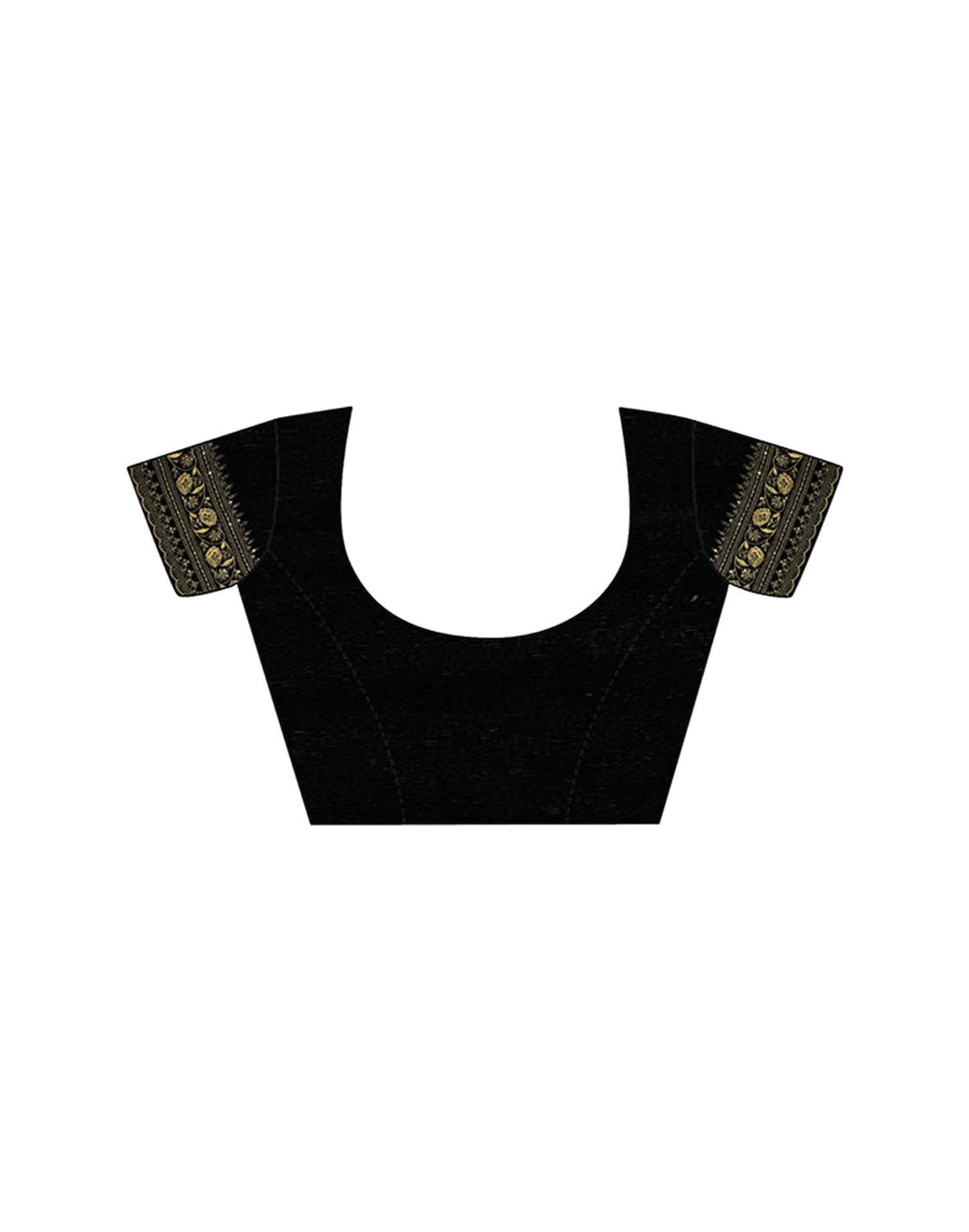 SIRIL Women’s Shimmer Net Sequence Embroidery Saree Lace with Unstitched blouse Piece (3997S131AA_Light Brown)