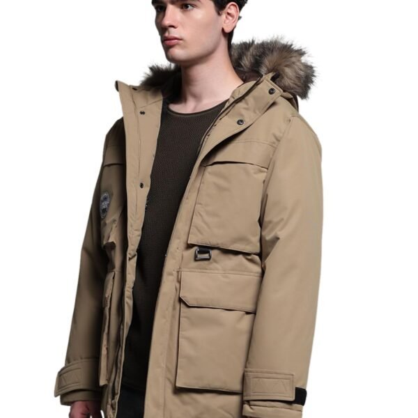 Jack & Jones Men Regular Fit Brown Jacket dress material - Shoppermaart