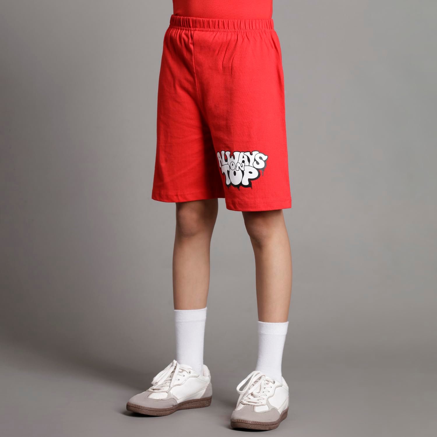 T2F Boy’s Printed Cotton Regular Fit Tshirt and Shorts Set (Pack of 3)