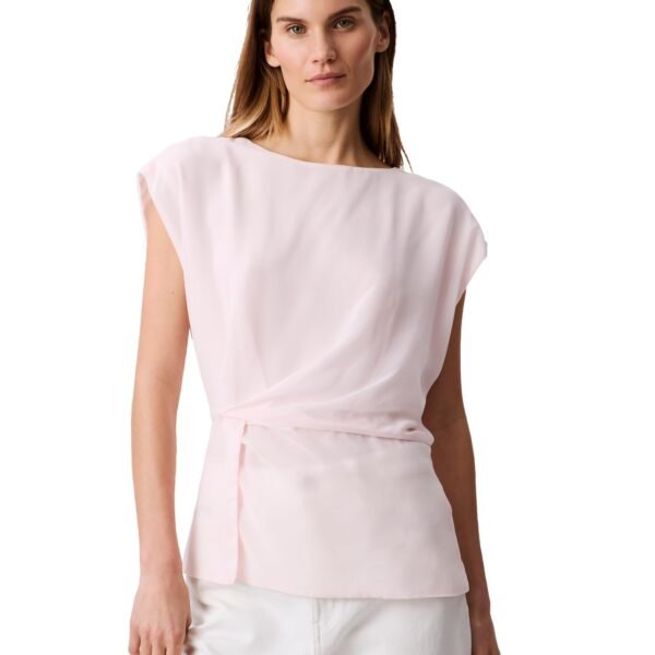 Calvin Klein Jeans Women Pink Top dress material - Shoppermaart