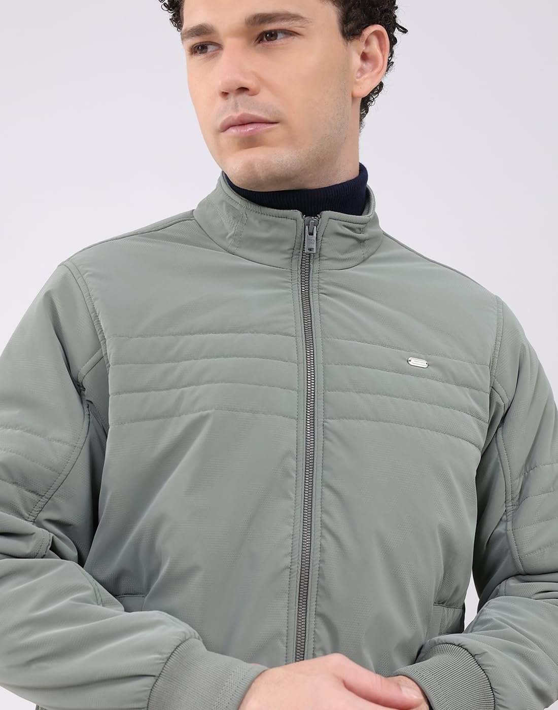 Monte Carlo Men’s Regular Fit Solid Collared Neck Full Sleeve Winter Jacket | Soft Warm Fabric | Stylish Classic Winter Outerwear | Stylish Men’s Winter Jacket Sea Green XL (Pack Of 1)