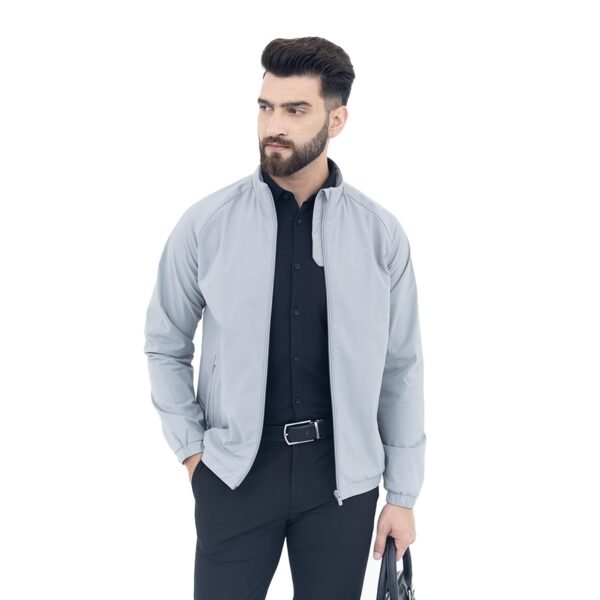 Harfun Graphite Grey Workday Jacket with Raglan Sleeves (IN, Alpha, XL) dress material - Shoppermaart