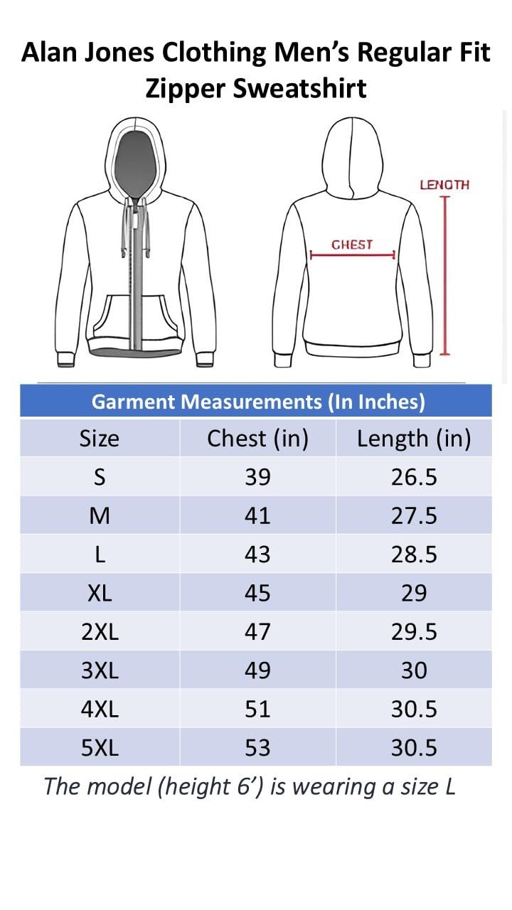 Alan Jones Clothing Men’s Solid Hooded Sweatshirt | Zip-Up Hoodie Jacket with Kangaroo Pocket, Drawstring Hood & Ribbed Hem | Casual Winterwear (Light Purple_XL)