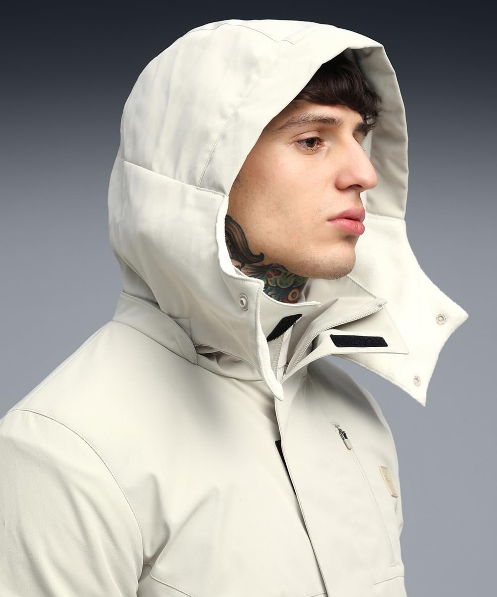 Puma |Wardrobe Essentials Men's Insulated Hooded Jacket | Desert Dust | S - Image 3