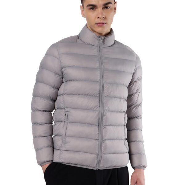 Symbol Premium Men's Lightweight Packable Quilted Bomber Jacket (Heavy Winter | Fully Lined)_SP-M-A25-JK-101_Light Grey_3XL dress material - Shoppermaart