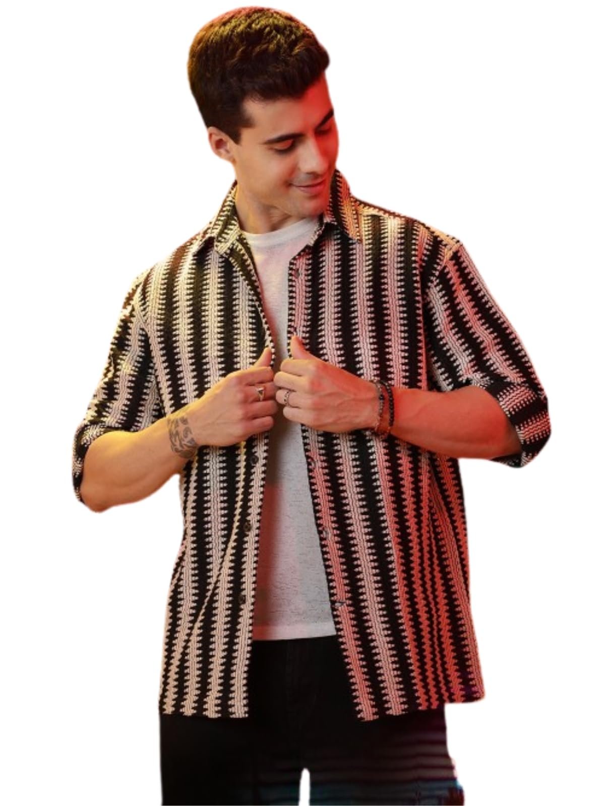 GRECIILOOKS Shirt for Men dress material - Shoppermaart