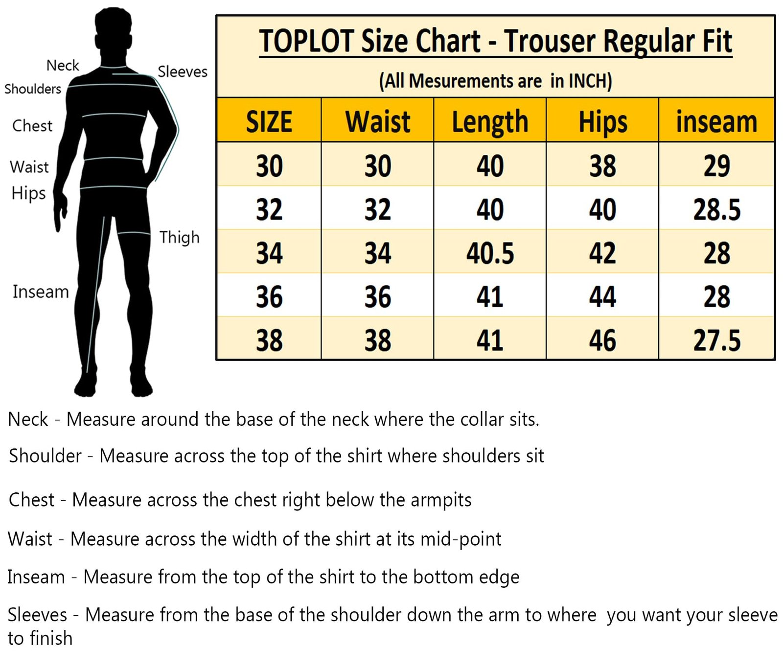 TOPLOT Men’s Stylish Slim-Fit Casual Trousers (Casual-Trouser-5226-Silver-38)