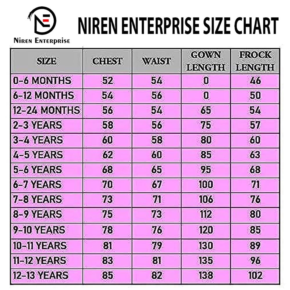 Niren Enterprise Rollar Frock net Embroidery Work Ruffle Patterned Flared Short Sleeve Baby Girl Frock, Pack of 1 (ROLLAR Frock, 6-12M) Orange