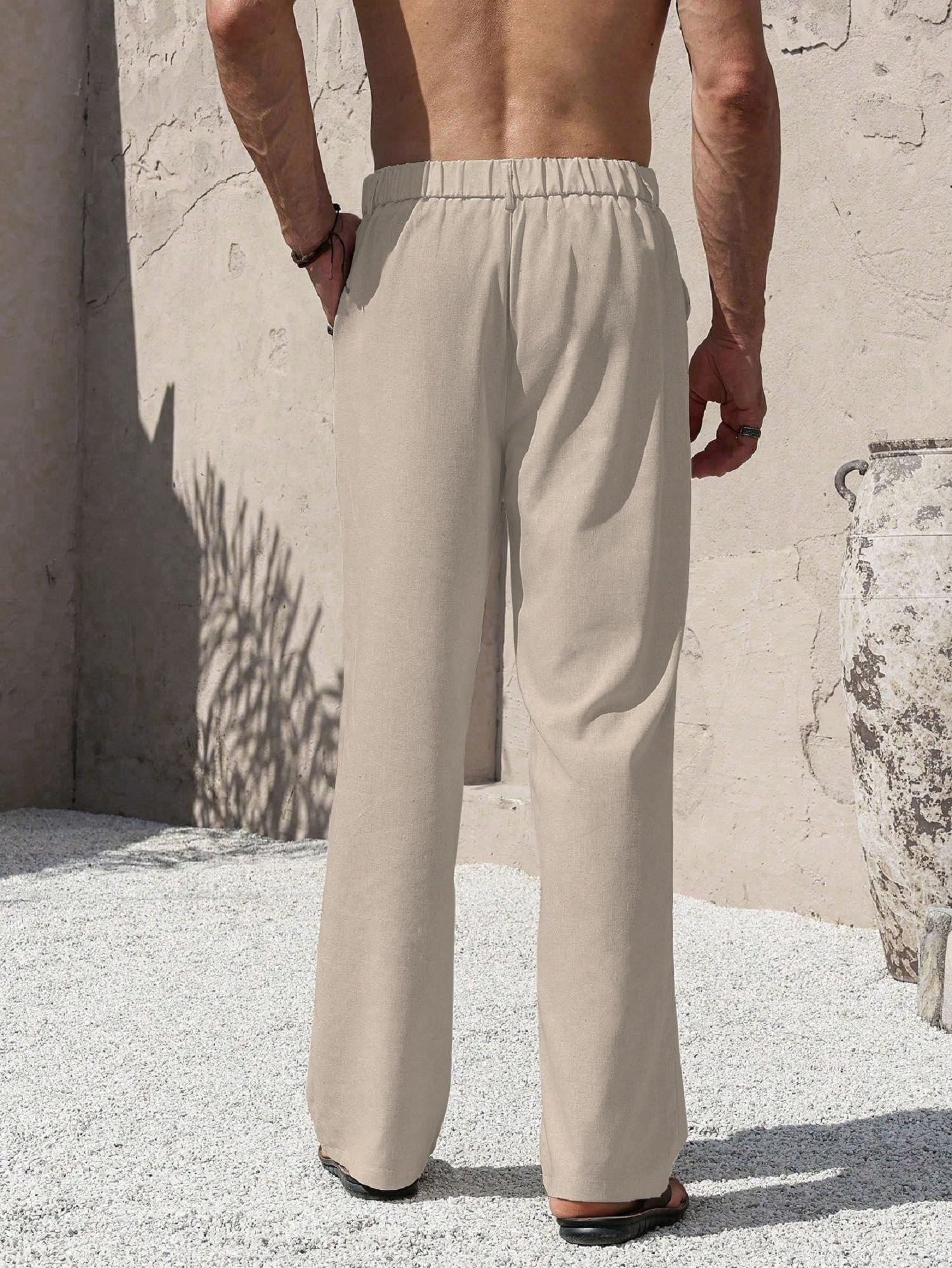 Lymio Trouser for Men | Regular Fit Casual Trouser (Trouser-38-Beige-M) - Image 3