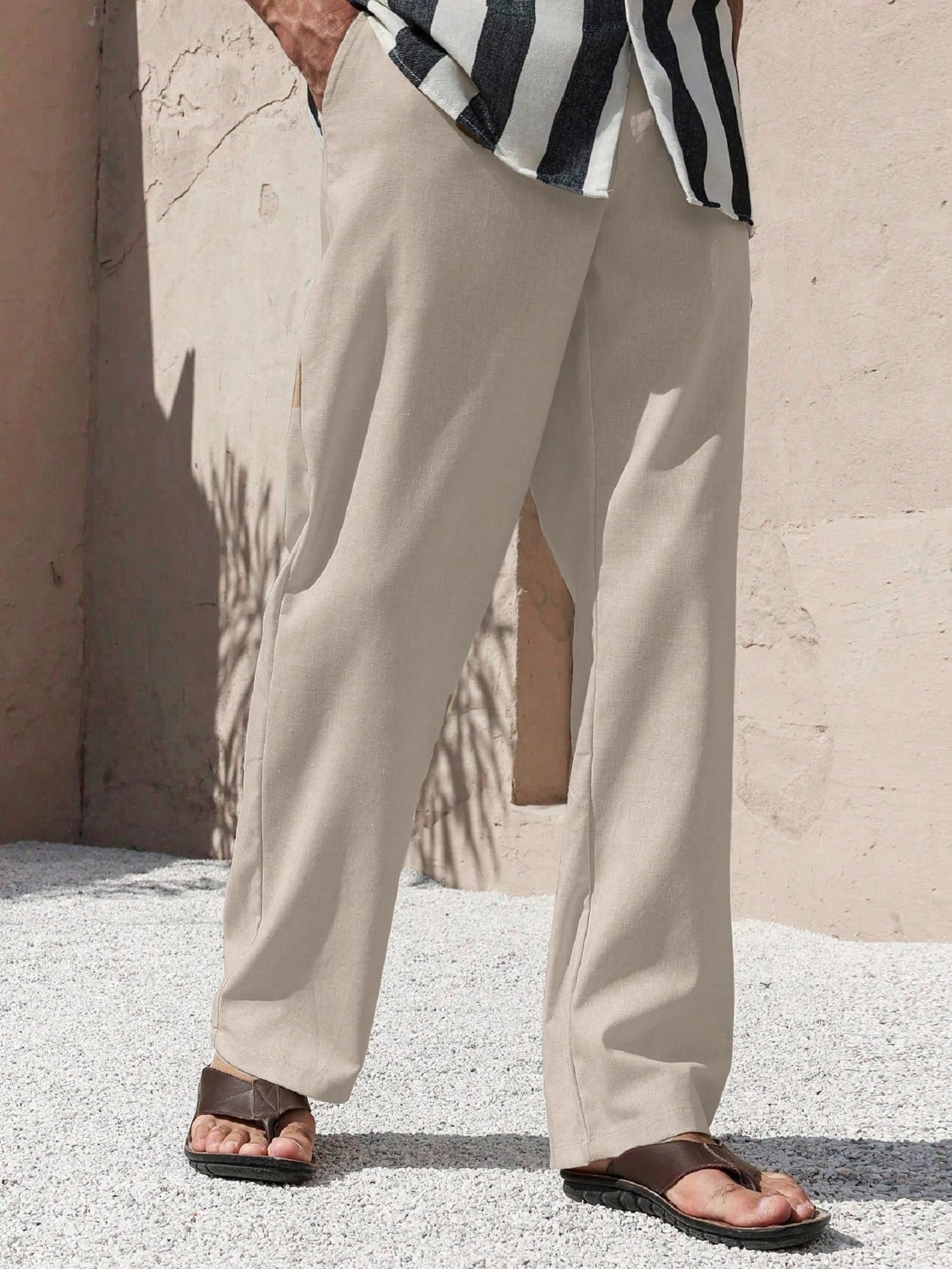 Lymio Trouser for Men | Regular Fit Casual Trouser (Trouser-38-Beige-M) - Image 5