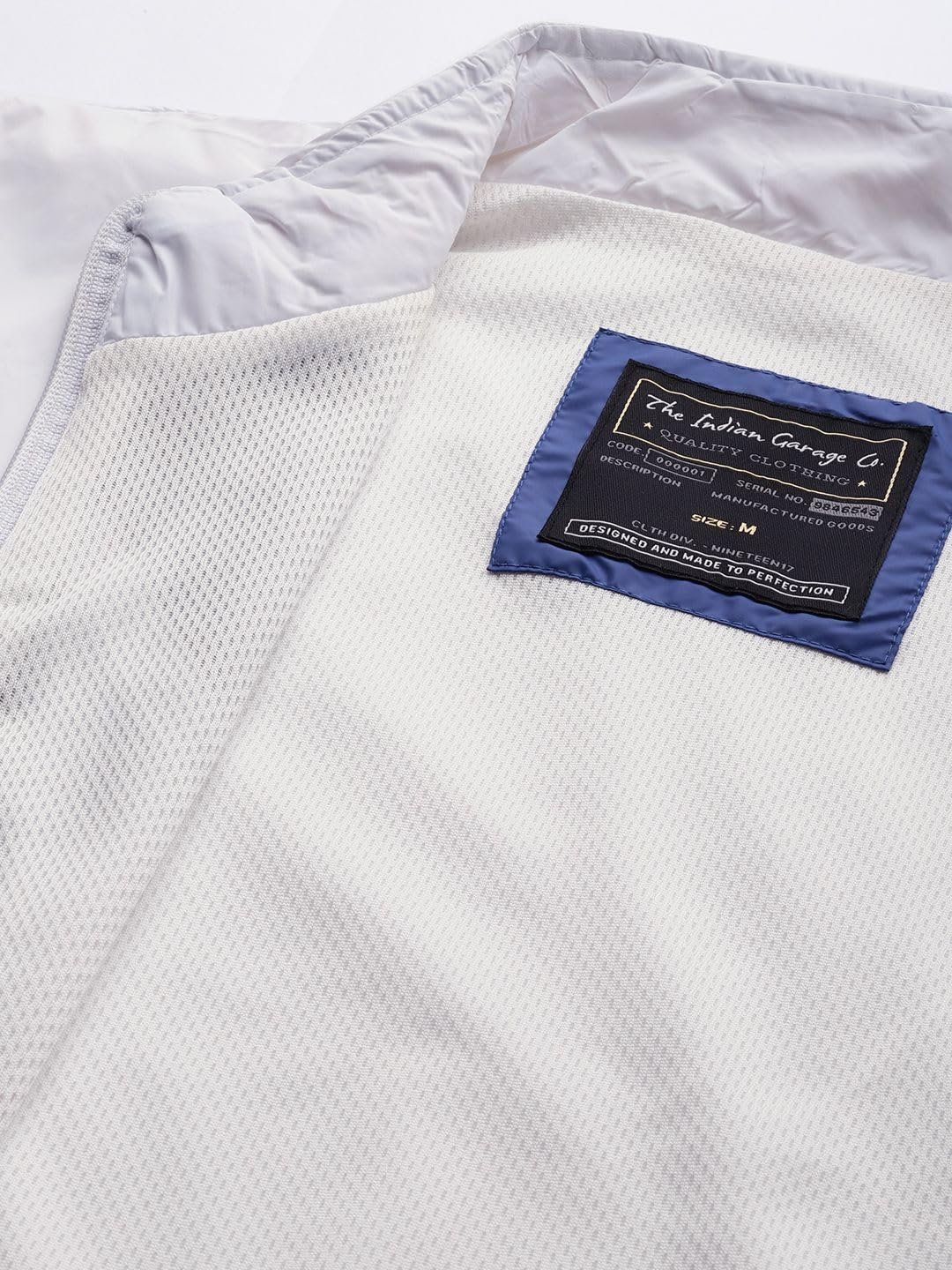 The Indian Garage Co Men’s Wind Cheater (1121-WCH-03_White