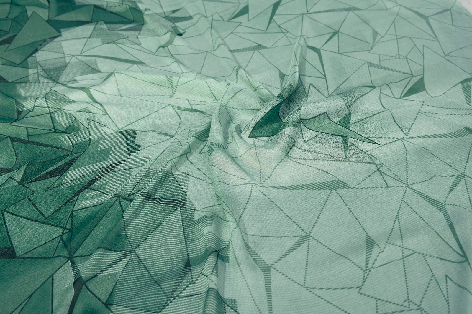 MIRCHI FASHION Chiffon Georgette Geometric Printed Sarees for Women with Blouse Piece (41642 – Light Dusty Green, Green)